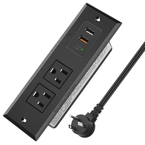 Buy Recessed Power Strip Socketstandard Us 2 Ac Outlets 2 Usb Charging