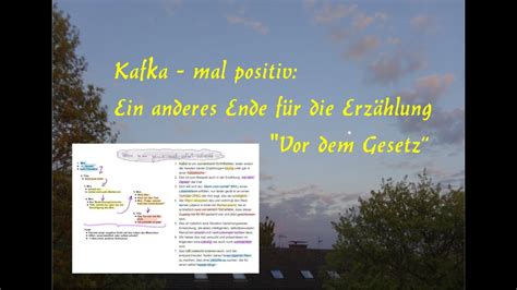 Kafka mal positiv eine kreative Alternative zur Erzählung Vor