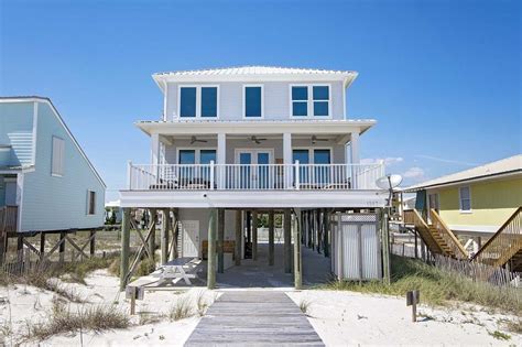 Beach Houses On The Beach In Gulf Shores Alabama House Poster