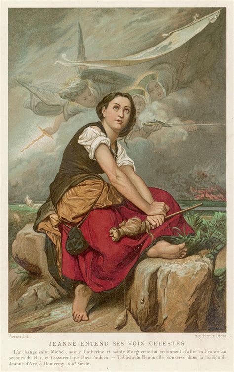 Saint Joan Of Arc Or The Maid Painting By Mary Evans Picture Library