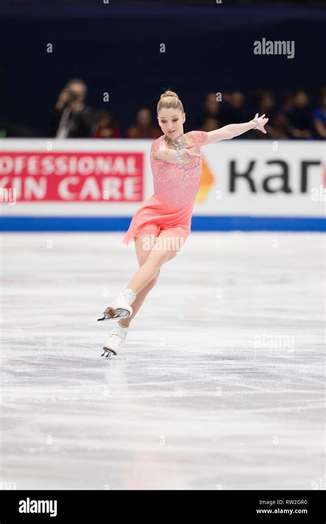 Maria Sotskova From Russia During 2018 World Figure Skating