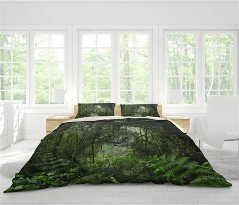 3d Custom Luxury Mysterious Green Forest Vinyl Wallpaper Exclusive