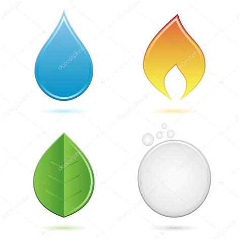 Four Elements — Stock Vector © Xiver 11908489
