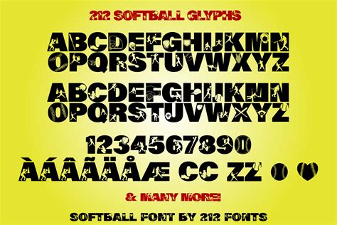 212 Softball Otf Display Font By 212 Fonts Thehungryjpeg