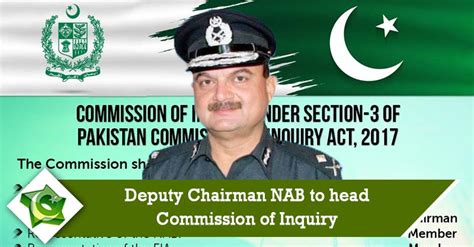Sc commission chairman pl punia has launched sc, st national council in hyderabad. Deputy Chairman NAB to head Commission of Inquiry