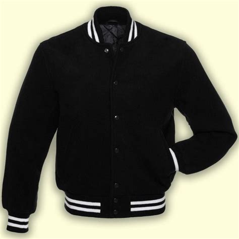 Black Fleece Varsity Jacket Men Jacket Mauvetree