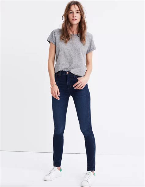 Madewell 10″ High Rise Skinny Jeans In Hayes Wash