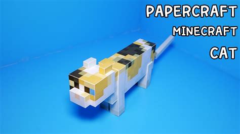 마인크래프트 고양이 종이모형 만들기 How To Make A Minecraft Cat Papercraft Youtube
