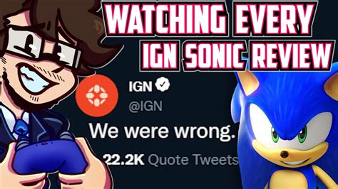 Ign Apologizes Reacting To Every Ign Sonic Game Review Youtube