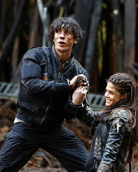 Bob Morley And Marie Avgeropoulos Bellamy The 100 The 100 The 100 Show
