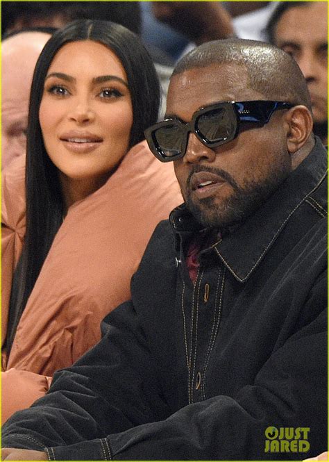 Kim Kardashian And Kanye West Sit Courtside At Nba All Star Game 2020