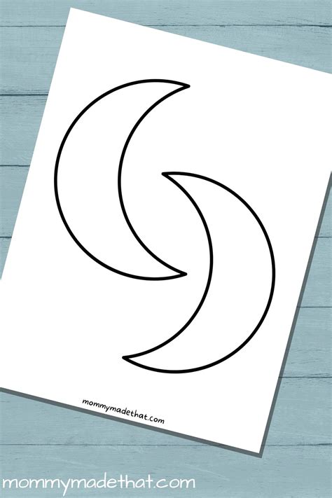 Moon Templates Lots Of Free Printables