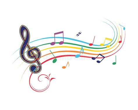 Colorful Music Notes Stock Illustration Illustration Of Notes 268399631