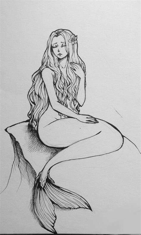 Mermaid Artwork Mermaid Drawings Mermaid Painting Mermaid Sketch