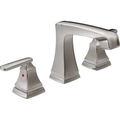 Delta Ashlyn Two Handle Widespread Lavatory Faucet Stainless Steel