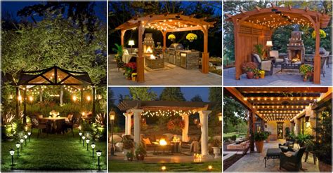 Pergola With Lights Let There Be Light Pergola Lighting And Design Ideas
