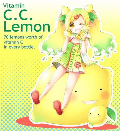 Cc Lemon Tan Drinks Personification Image 1170322 Zerochan