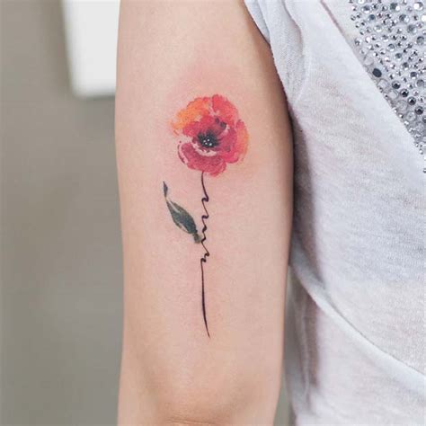 21 Trendy Poppy Tattoo Ideas For Women Page 2 Of 2 Stayglam