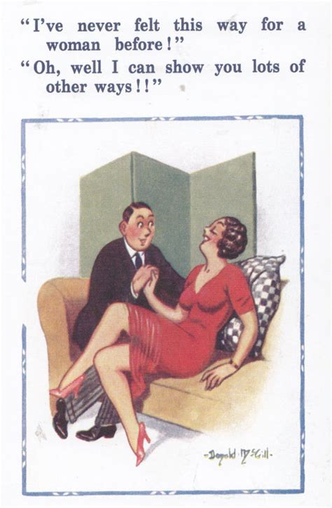 Sexy Lady Teaching Man Love Making Donald Mcgill Banned Comic Humour Postcard Topics