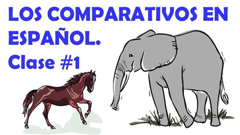 Los Comparativos en español Comparatives in Spanish YouTube