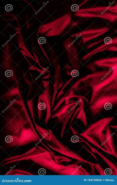 Texture Background Pattern Dark Red Silk Fabric Stock Photo Image