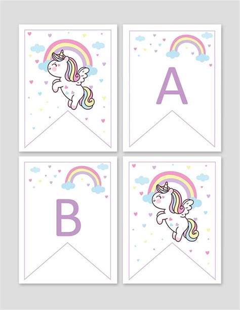 Free Printable Unicorn Banner Perfect For Party Decor And More Free