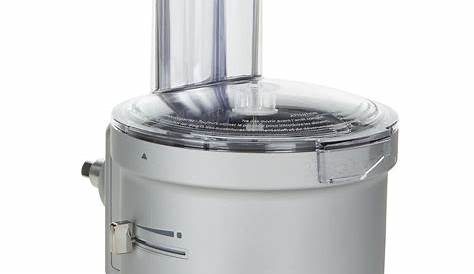 kitchenaid food processor attachment manual