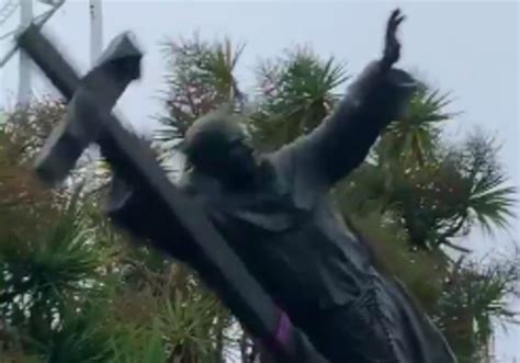 Statue Of Controversial Catholic Saint Toppled In San Franciscos