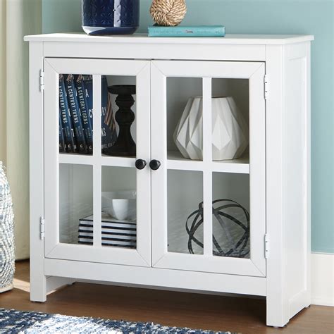 Nalinwood White Accent Cabinet By Ashley Furniture Industries