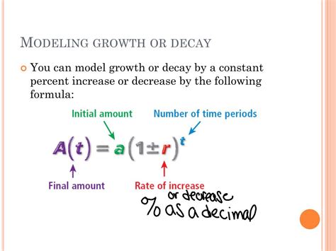 Ppt 71 Exponential Functions Growth And Decay Powerpoint