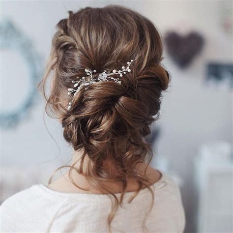 This Beautiful Loose Curl Bridal Updo Hairstyle Perfect For Any Wedding