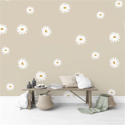 Daisy Wall Decal Set Wall Decals Wall Stickers Living Room Home Decor