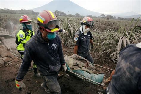 Guatemala Fire Volcano Spews New Hot Mud Flow Government The