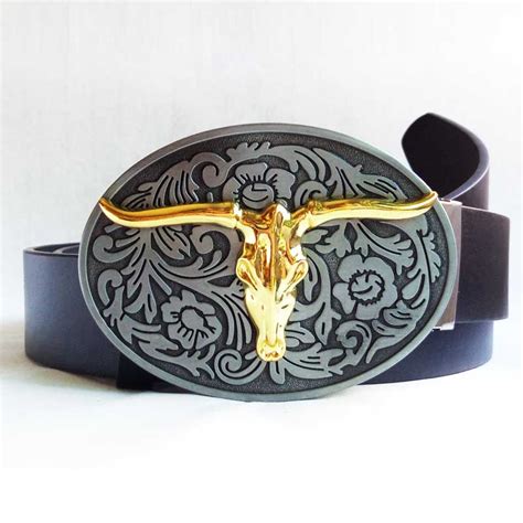 T Disom Hot Sale Western Cowboys Bull Belt Buckles Metal For Mens