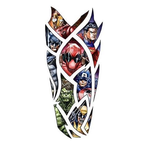 Tattoo Designs Gallery Of Artwork And Videos Marvel Tattoos Marvel