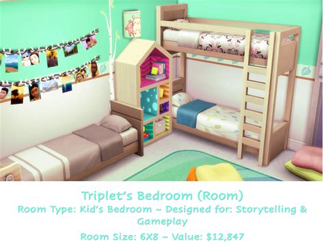 My Sims Love Affair Triplets Bedroom Sims House Bedroom