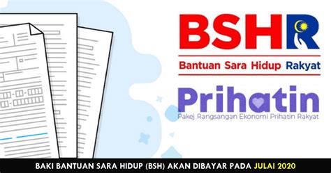 Pembayaran bantuan sara hidup 2020 fasa 1 akan dibuat januari nanti. Tarikh Bayaran Bantuan Sara Hidup (BSH) Julai 2020