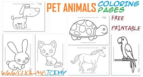 Free Printable Pet Animals Coloring Pages Animal Coloring Pages