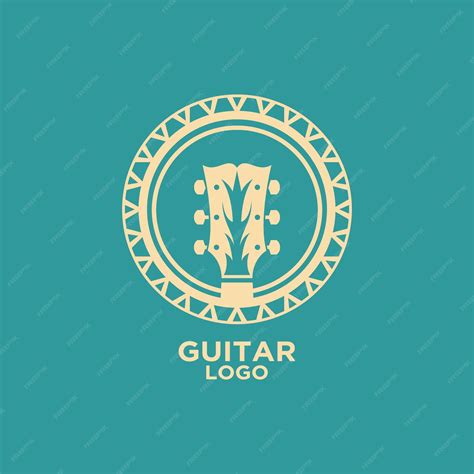 Premium Vector Guitar Logo Design Vector