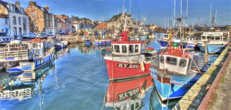 Pitenweem Harbour Boats Hdr Fife Scotland Boats In Pi Flickr