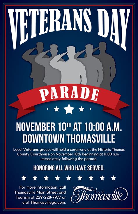 Veterans Day Parade Visit Thomasville Georgia