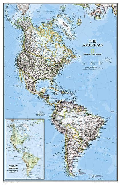 National Geographic Reference Map National Geographic The Americas