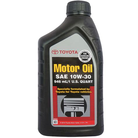 Toyota Motor Oil 10w 30 Scl