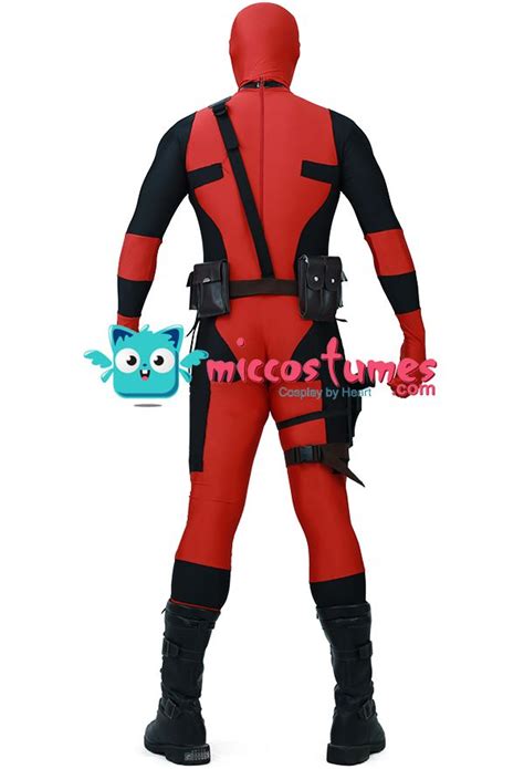 Superhero Jumpsuit Cosplay Costume Spandex Lycra Zentai For Halloween Inspired By Deadpool Make