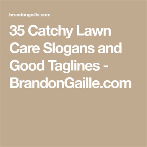 Without great customer service, you can't succeed at any business. 75 Catchy Lawn Care Slogans and Good Taglines | Lawn care, Lawn care business, Slogan