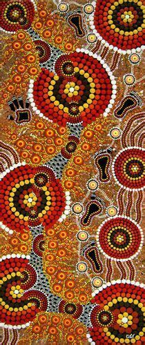 The Happy Goana Mama Australian Aboriginal Painting Indigenous
