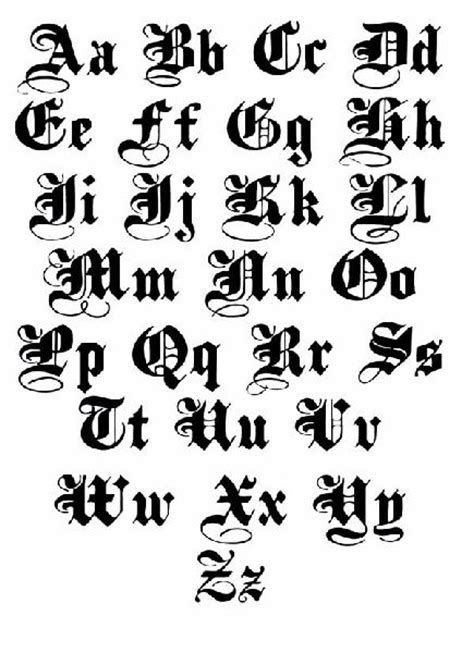 An Old English Alphabet With Different Letters And Numbers