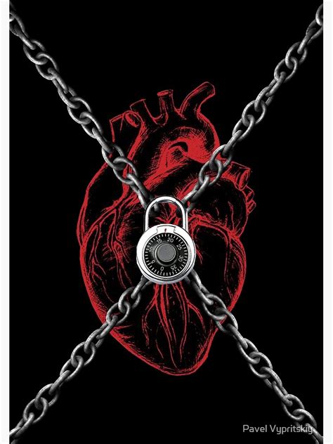 Locked Heart Canvas Print For Sale By Eone17 Redbubble