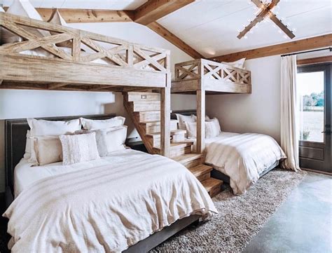 You can also choose from modern, traditional, and contemporary. 2 Queen beds on bottom with 2 full beds on top...awesome ...