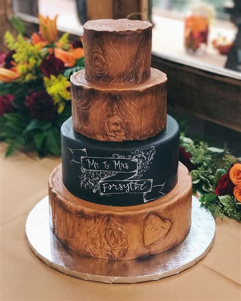 Tier Rustic Wedding Cake Jenniemarieweddings